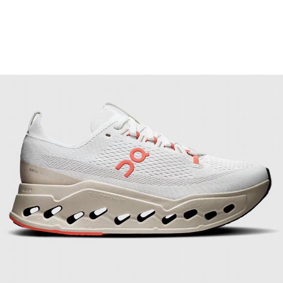 NEW ON women's cloudsurfer max shoe in ivory/salmon